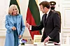 French President Emmanuel Macron and his wife Brigitte are greeted by Lithuania's President ahead of a meeting at the Presidential Palace in Vilnius, Lithuania on September 28, 2020.,Image: 560402800, License: Rights-managed, Restrictions: , Model Release: no, Credit line: Lemouton Stephane/Pool/ABACA / Abaca Press / Profimedia