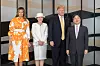 TOKYO, JAPAN - MAY 28: (IMPERIAL HOUSEHOLD AGENCY HANDOUT/EDITORIAL USE ONLY/NO SALES/NO COMMERCIAL USE/NO MODIFICATION INCLUDING TRIMMING/MANDATORY CREDIT) In this handout image provided by Imperial Household Agency, Japanese Emperor Naruhito, U.S. President Donald Trump, Empress Masako and first lady Melania Trump on May 28, 2019 in Tokyo, Japan. (Photo by Imperial Household Agency of Japan via Getty Images)