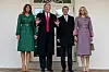 WASHINGTON, DC - MARCH 07: (AFP OUT) U.S. President Donald Trump and First Lady Melania Trump pose for a photo with the Prime Minister of the Czech Republic Andrej Babi and his wife Monika Babiová as they arrive at the White House in Washington, D.C. on March 7, 2019. (Photo by Alex Edelman - Pool/Getty Images)