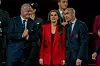 Gianni Infantino, kraljica Letizia i Luis Rubiales u svečanoj loži