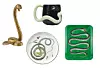 Zmija Don’t step on me iz Selettijeve kolekcije Wunderkammer, v. 43,50 cm, 305 € DIZAJNHOLIK/ Harry Potter šalica 3D Basilisk, 350 ml, 25,99 € ZINELLO/ Ručno rađeni keramički tanjur Serpenti Plate 1 Laboratoria Paravincini, ø25 cm, 110 € COLLECTOWORLD/ Ručno oslikani drveni poslužavnik Serpente, 60x25 cm, 1300 € FORNASETTI