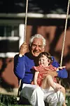 Leonard s unukom Frankie 1986.