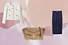 Sako od vunenog buklea 69,99 € (527,34 kn) MANGO/ Kožnata torba Twinset 212 € (1597,31 kn) KARLA/ Midi suknja od vune i akrila 19,99 € (150,61 kn) PULL&BEAR