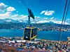 Pogled na Tromsø s brda nad gradom, do kojeg se može doći i žičarom Fjellheisen