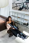 Torbica Marc Jacobs / Čizmice Loriblu / Haljina Twinset/ Bunda od umjetnog krzna Twinset