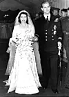 File photo dated 20/11/1947 of Queen Elizabeth II alongside the Duke of Edinburgh as they leave Westminster Abbey after their marriage ceremony. The Queen is wearing the same tiara that was worn by Princess Beatrice at her wedding to Edoardo Mapelli Mozzi on Friday.,Image: 544663423, License: Rights-managed, Restrictions: FILE PHOTO, Model Release: no, Credit line: PA Photos / PA Images / Profimedia