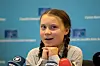 BRUSSELS, BELGIUM - FEBRUARY 21: Greta Thunberg, climate activist speaks at Civil Society for eEUnaissance event on February 21, 2019 in Brussels, Belgium. (Photo by Maja Hitij/Getty Images)