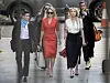 American actor AMBER HEARD (2R) arrives with girlfriend Bianca Butti (L), lawyer Jennifer Robinson (2L) and her sister Whitney Heard (R) at the High Court in London where Johnny Depp is in a legal dispute with UK tabloid newspaper The Sun over allegations he assaulted his former wife, Amber Heard.,Image: 545325083, License: Rights-managed, Restrictions: WORLDWIDE RIGHTS AVAILABLE. End users shall not licence, sell, transmit, or distribute any photographs represented by eyevine, to any third party., Model Release: no, Credit line: Peter Macdiarmid / Eyevine / Profimedia
