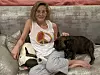 Sharon Stone sa svojim buldogom Banditom
