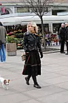 Spica / Zagreb 29.02.2020. / foto: Davor Matota / druzenje Ecije Ojdani i glumica s gradjanima povodom 11 godina kazalista Moruzgva - Barbara Nola i pas Maca