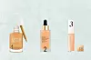 Tonirani serumi: 1. CATRICE Nude Drop Tinted Serum Foundation, 8,90€; 2. Estée Lauder Futurist SkinTint Serum SPF 20, 57€ i 3. Lancôme Teint Idole Ultra Wear Care & Glow korektorserum, 40€
