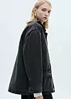Mango crna traper jakna oversized kroja (59,99 eura)