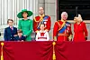 Kraljevska obitelj na ovogodišnjoj proslavi Trooping the Colour