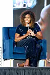 NEW ORLEANS, LOUISIANA - JULY 06: Michelle Obama speaks onstage during the 2019 ESSENCE Festival Presented By Coca-Cola at Louisiana Superdome on July 06, 2019 in New Orleans, Louisiana. (Photo by Bennett Raglin/Getty Images for ESSENCE)