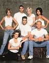 USA. Jason Priestley, Jennie Garth, Tori Spelling, Brian Austin Green, Kathleen Robertson, Tiffani Thiessen, Ian Ziering in ©Fox Television series: Beverly Hills 90210 ( 1990-2000 )., Image: 417929409, License: Rights-managed, Restrictions: Supplied by Landmark Media. Editorial Only. Landmark Media is not the copyright owner of these Film or TV stills but provides a service only for recognised Media outlets., Model Release: no, Credit line: Supplied by LMK / Landmark / Profimedia
