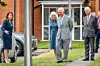 The Prince of Wales and the Duchess of Cornwall arrive at Gloucestershire Royal Hospital as they meet front line key workers who who have responded to the COVID-19 pandemic during a visit to Gloucestershire Royal Hospital.,Image: 532223489, License: Rights-managed, Restrictions: NO UK USE FOR SEVEN DAYS - Fee Payable Upon Reproduction - For queries contact Avalon.red - sales@avalon.red London: +44 (0) 20 7421 6000 Los Angeles: +1 (310) 822 0419 Berlin: +49 (0) 30 76 212 251, Model Release: no, Credit line: Avalon.red / Avalon Editorial / Profimedia