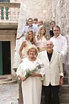 Žejlka i Ivan Fattorini na obnovi bračnih zavjeta s kćeri, sinom, snahom i unucima