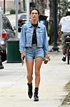 Brazilian supermodel Alessandra Ambrosio shows off her legs in jean shorts for Elle Italy photoshoot in Little Havana, Florida. 23 Jan 2019,Image: 409747696, License: Rights-managed, Restrictions: World Rights, Model Release: no, Credit line: MEGA / The Mega Agency / Profimedia