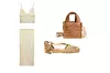 Top 17,95 € (135,24 kn) i suknja 22,95 € (172,92 kn) od pamuka i poliestera ZARA/ Slamnata torba 22,99 € (173,22 kn) H&M/