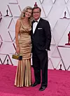 Paulina Porizkova i Aaron Sorkin na oskarovskom crvenom tepihu