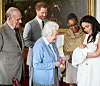 Prince Harry, Duke of Sussex, and Meghan Markle, Duchess of Sussex are joined by The Queen, The Duke of Edinburgh and Doria Ragland, as they present their baby son Archie to the World at Windsor Castle, Windsor, Berkshire, UK, on the 8th May 2019. Picture by Chris Allerton/SussexRoyal STRICTLY EDITORIAL USE ONLY. 08 May 2019,Image: 431891163, License: Rights-managed, Restrictions: NO United Kingdom, Model Release: no, Credit line: MEGA / The Mega Agency / Profimedia