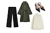 Široke hlače s naborima Massimo Dutti (59,95 eura)/ oversized baloner Zara (79,95 eura)/ slingback cipele & Other Stories (119 eura)/ rebrasta dolčevita H&M (30,99 eura)