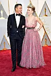HOLLYWOOD, CA - FEBRUARY 26: Joe Machota (L) and actor Scarlett Johansson attend the 89th Annual Academy Awards at Hollywood & Highland Center on February 26, 2017 in Hollywood, California. (Photo by Frazer Harrison/Getty Images)