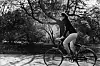 Jackie Kennedy pedalira kroz Central Park u New Yorku, 70-ih godina