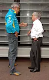 Mali muški razgovori 2006. u Monte Carlu: Flavio Briatore i Bernie Ecclestone