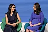 LONDON, ENGLAND - FEBRUARY 28: (L-R) Meghan Markle and Catherine, Duchess of Cambridge attend the first annual Royal Foundation Forum held at Aviva on February 28, 2018 in London, England. Under the theme 'Making a Difference Together', the event will showcase the programmes run or initiated by The Royal Foundation. (Photo by Chris Jackson - WPA Pool/Getty Images)