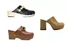 Klompe s detaljima Fabrizio Viti; Farfetch (450 funti)/ klompe s platformom Michael Kors; Farfetch (224 funte)/ brušene klompe Zara (399,90 kn)