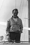 Clint Eastwood, actor and film director, pictured yachting, 16th May 1985. (Photo by D. Morrison/Express Newspapers/Getty Images)