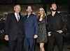 BURBANK, CA - FEBRUARY 05: (L-R) Director/producer Clint Eastwood, musician Stacy Poitras, actress Alison Eastwood, and actor Scott Eastwood arrive at the premiere of Warner Bros. Pictures'