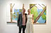 Matko Vekić i galeristica Lucia Jerič Palić