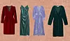 Crvena Saint Laurent - €2.490 (Net-a-Porter) // Slip haljina - €69 (&Other Stories) // Sleeping With Jacques maksi haljina na preklop - €399 (Net-a-Porter) // Tamno zelena haljina na preklop - 159,90 kn (Reserved)