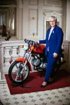 Predsjedničku palaču krasi stariji model motocikla