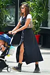 08/21/2020 EXCLUSIVE: Irina Shayk Steps Out With Her Daughter in New York City. The 34 year old model looked casual in a long black dress over a white tee shirt and black Doc Marten boots,Image: 554486327, License: Rights-managed, Restrictions: Exclusive NO usage without agreed price and terms. Please contact sales@theimagedirect.com, Model Release: no, Credit line: TheImageDirect.com / The Image Direct / Profimedia