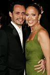 WEST HOLLYWOOD, CA - MARCH 05: Singer Marc Anthony and actress Jennifer Lopez arrive at the Vanity Fair Oscar Party at Mortons on March 5, 2006 in West Hollywood, California. (Photo by Evan Agostini/Getty Images)
