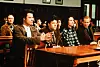 John Travolta, Robert Pastorelli, Andie Macdowell i William Hurt u filmu 'Michael' 1996.