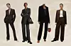 Satirano odijelo Massimo Dutti (1399 kn; 185,68 eura + 649 kn; 86,14 eura)/ odijelo od vune COS (175 eura + 115 eura)/ baršunasto odijelo Staud; Matchesfashion (390 eura + 345 eura)/ odijelo od vune Arket (159 eura + 119 eura)