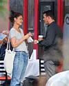 09/08/2020 PREMIUM EXCLUSIVE: Katie Holmes packs on the PDA with new boyfriend Emilio Vitolo Jr. in New York City. The 41 year old actress and the restaurateur met up for a coffee where the duo engaged in a public makeout session. Holmes looked positively giddy with excitement as she smiled from ear to ear while meeting up with her first love interest since her split from Jamie Foxx.,Image: 557284547, License: Rights-managed, Restrictions: Exclusive NO usage without agreed price and terms. Please contact sales@theimagedirect.com, Model Release: no, Credit line: TheImageDirect.com / The Image Direct / Profimedia