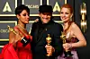Will je propustio fotografiranje pa su dobitnici Jessica Chastain, Troy Kotsur i Ariana DeBose pozirali bez njega.