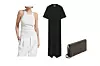 Tank top The Frankie Shop (85 eura)/ duga t-shirt haljina COS (69 eura)/ kožna baguette torba COS (115 eura)