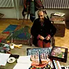 Austrijski umjetnik Friedensreich Hundertwasser u svom studiju u Beču