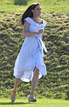 The Duchess of Cambridge, Prince George and Princess Charlotte watch The Duke of Cambridge play in The Maserati Royal Charity Polo Trophy at Beaufort Polo Club, Tetbury, Gloucestershire, UK, on the 10th June 2018. 10 Jun 2018,Image: 374559059, License: Rights-managed, Restrictions: NO United Kingdom, Model Release: no, Credit line: James Whatling / MEGA / The Mega Agency / Profimedia