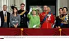 (L-R) Prince Andrew, Duke of York, Princess Eugenie,Prince William, Queen Elizabeth ll, Camilla, Duchess of Cornwall, Prince Philip, Duke of Edinburgh, Prince Charles, Prince of Wales, David, Viscount Linley and Princess Anne stand on the balcony at Buckingham Palace following the Trooping the Colour Ceremony in London on June 16, 2007., Image: 220747362, License: Rights-managed, Restrictions: 02270077/NONDUPLI, Model Release: no, Credit line: HUSSEIN ANWAR / Sipa Press / Profimedia