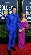 Sacha Baron Cohen i njegova supruga Isla Fisher na dodjeli Zlatnih globusa 2020.