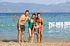 S mlađom braćom i nećakom u Baški na otoku Krku gdje ljetuje od djetinjstva