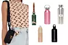 Boca za vodu s torbicom Marine Serre; My Theresa (495 eura) / boca za vodu s printom Loewe Paula's Ibiza; Matches Fashion (175 eura) / boca od čelika Prada (105 dolara)/ boca za vodu s logom Thom Browne; Farfetch (90 dolara)/ boca za vodu s kristalima Rosantica; farfetch (315 dolara)/ aluminijska boca Saint Laurent (65 dolara)
