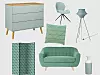 Komoda s 3 ladice - 3776,99 kn (Vivre) // Blagovaonska stolica Hally - 898,99 kn (Harvey Norman) // Fyxnäs podna lampa - 229 kn (Ikea) // Jastučnica Square Green 45x45 cm - 86,99 kn (Vivre) // Sobna pregrada Monochromatic Cubes - 1005,99 kn (Vivre) // Kauč dvosjed Vicky Mint - 3415,99 kn (Vivre) // Vaza Rita 9x25cm - 49,99 kn (Emmezeta)